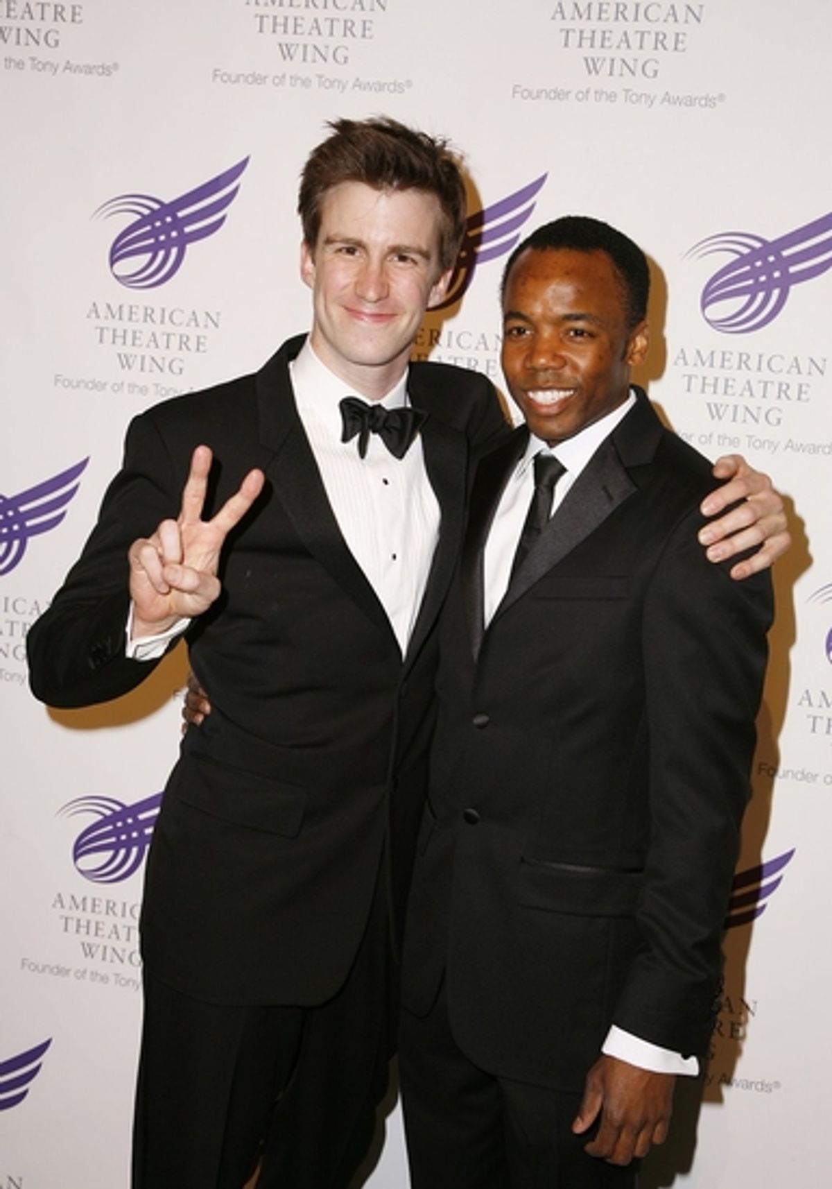Gavin Creel and Tamar Wilson at The 2009 American Theatre Wing Spring Gala at Cipriani 42nd Street