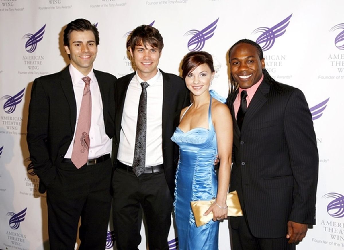 Adam Fiorentino, Drew Seeley, Chelsea Morgan Stock and Rogelio Douglas Jr. at 