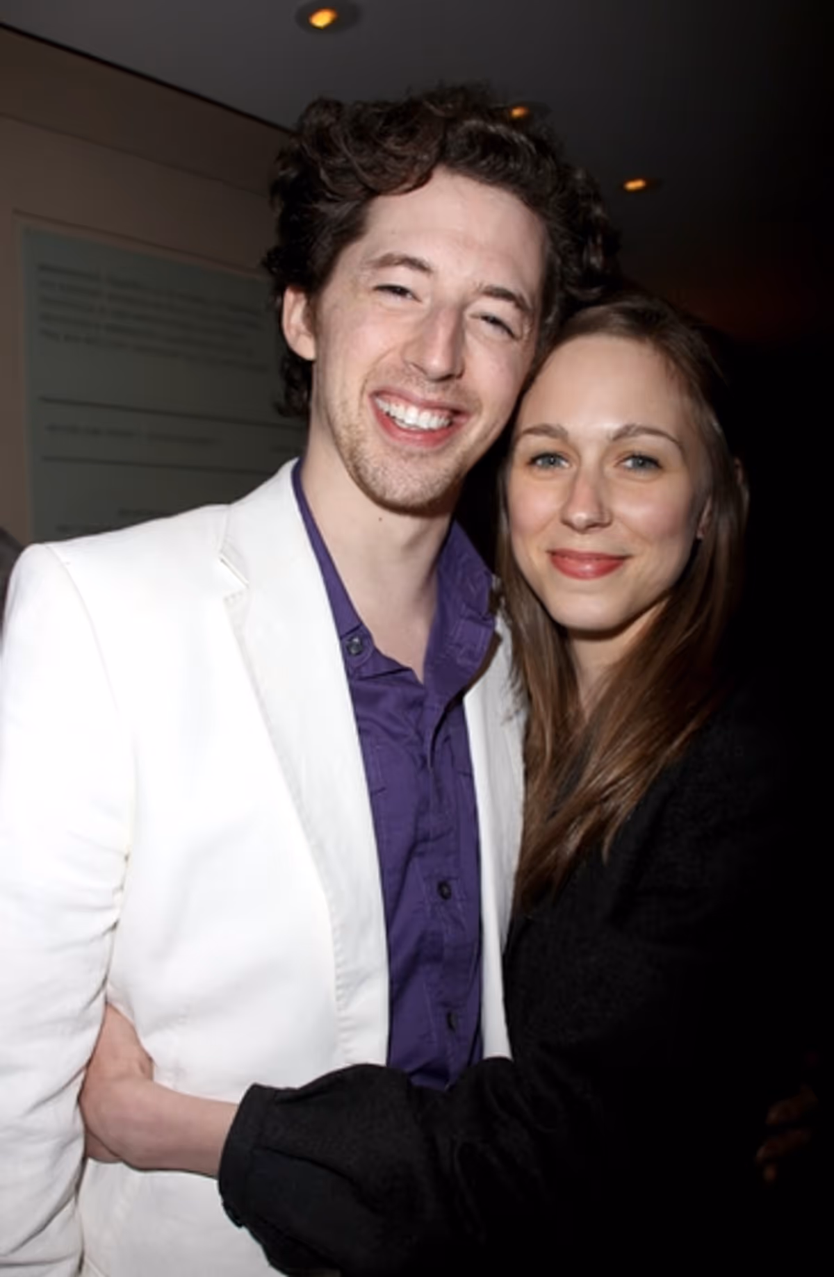 Josh Grisetti with his fiance at 65t Annual Theatre World Awards - Backstage: The Men