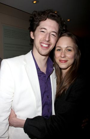 Josh Grisetti with his fiance @ BroadwayWorld Josh Grisetti with his fiance Photo