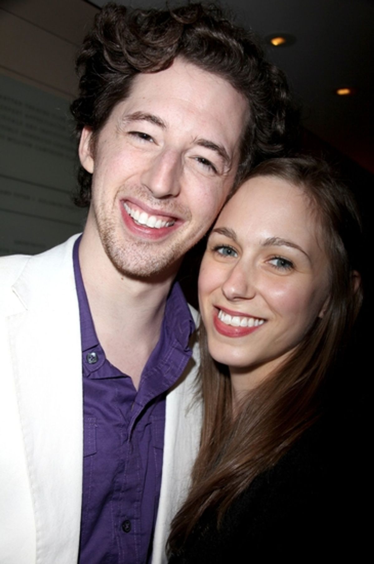 Josh Grisetti with his fiance at 