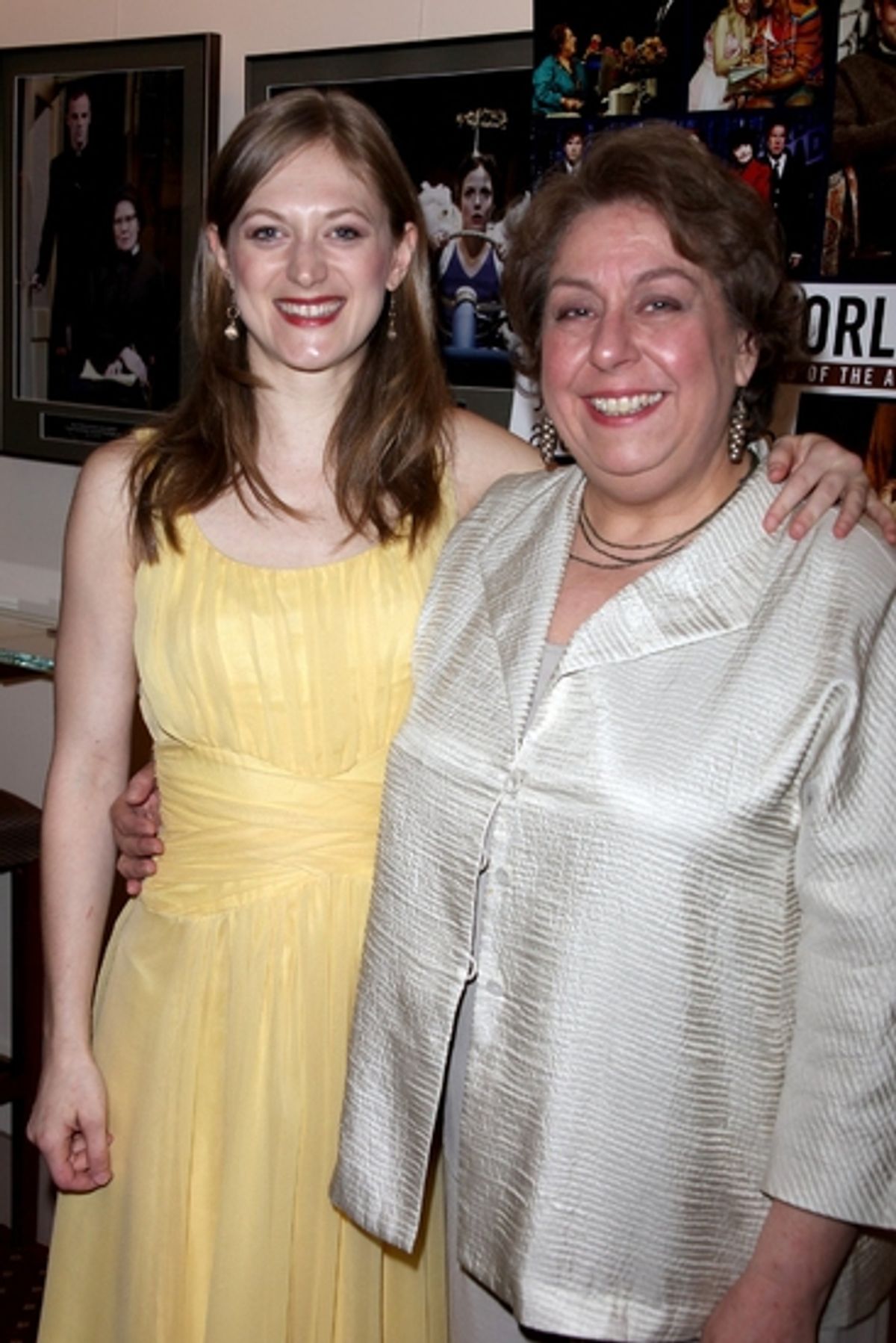 Marin Ireland and Jayne Houdyshell at  65th Annual Theatre World Awards - Backstage: The Ladies