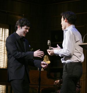 Wesley Taylor and John Tartaglia @ BroadwayWorld Wesley Taylor and John Tartaglia Photo