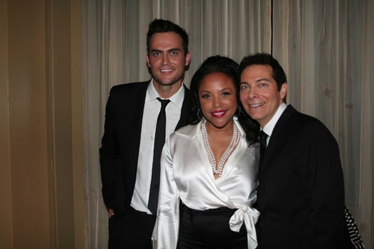 Cheyenne Jackson, Lynn Whitfield and Michael Feinstein at 