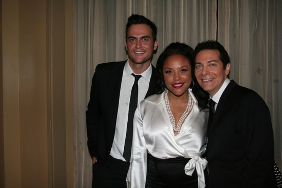 Cheyenne Jackson, Lynn Whitfield and Michael Feinstein at 