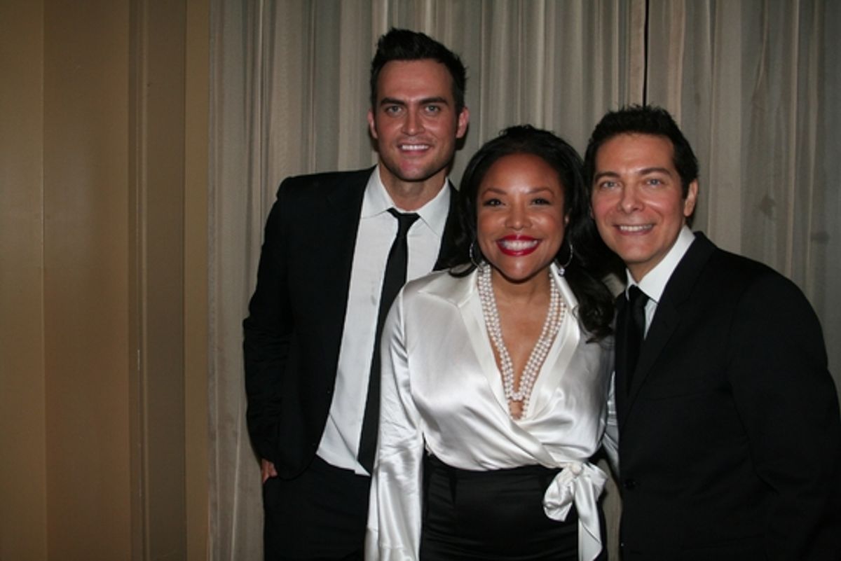 Cheyenne Jackson, Lynn Whitfield and Michael Feinstein at 