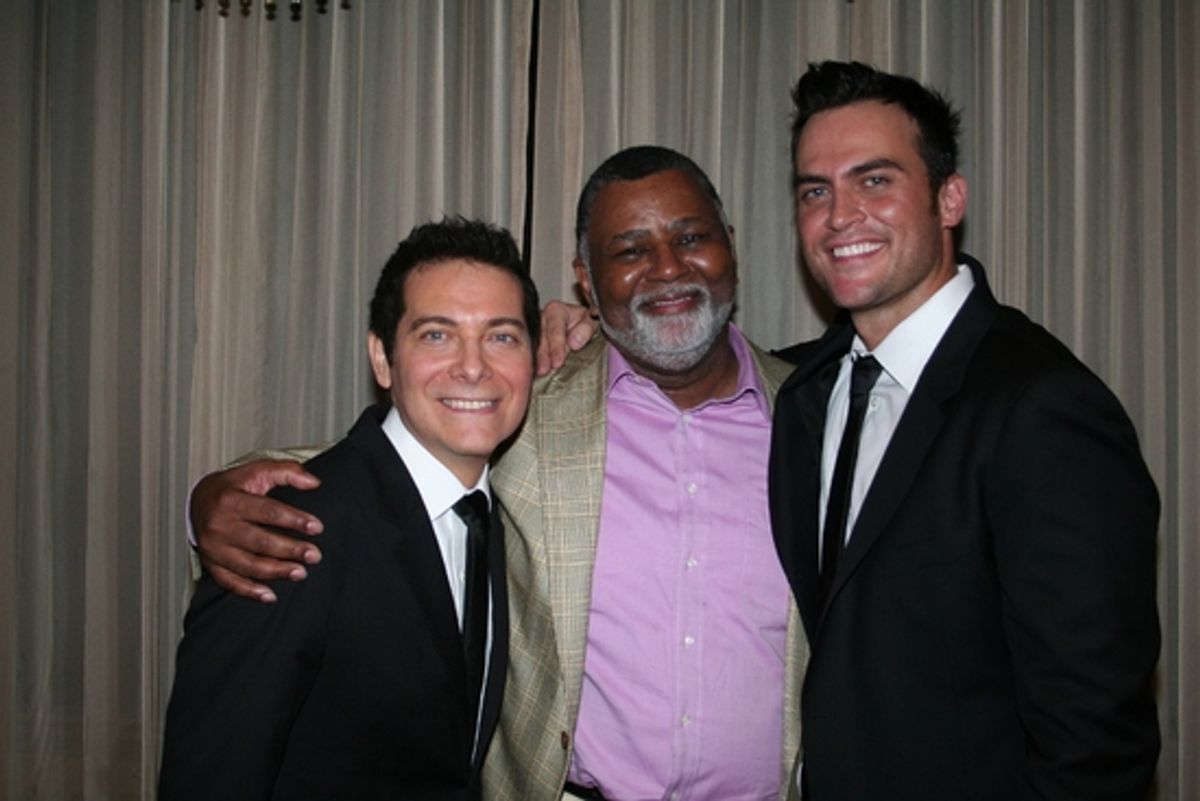 Michael Feinstein, Alexander Smalls and Cheyenne Jackson at 