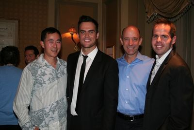 Ken Heng, Cheyenne Jackson, Peter McKown and Joshua Lamont

 Photo