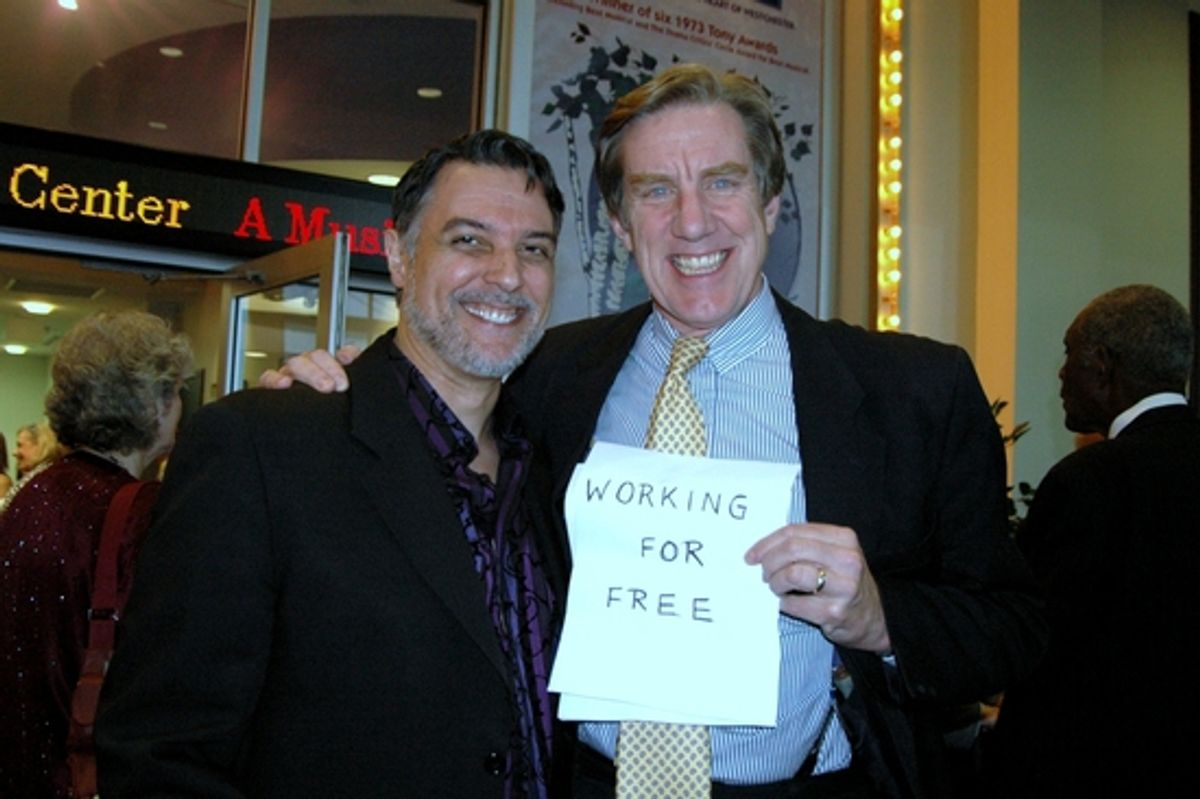 Robert Cuccioli and Nick Wyman (Master of Ceremonies for tonights Gala) at 