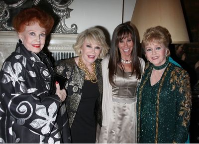 Arlene Dahl, Joan Rivers, Melissa Rivers and Debbie Reynolds Photo