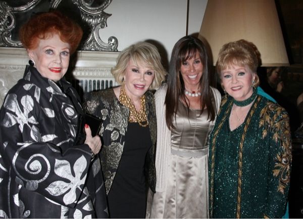 Arlene Dahl, Joan Rivers, Melissa Rivers and Debbie Reynolds Photo