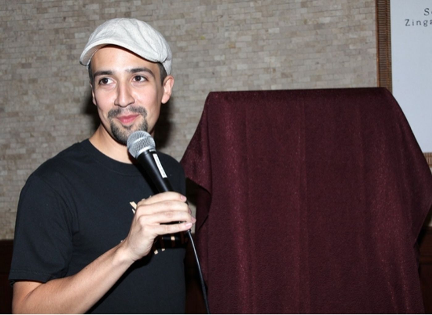 Photo Coverage: Lin-Manuel Miranda Portrait Unveiled At Tony's DiNapoli  Image