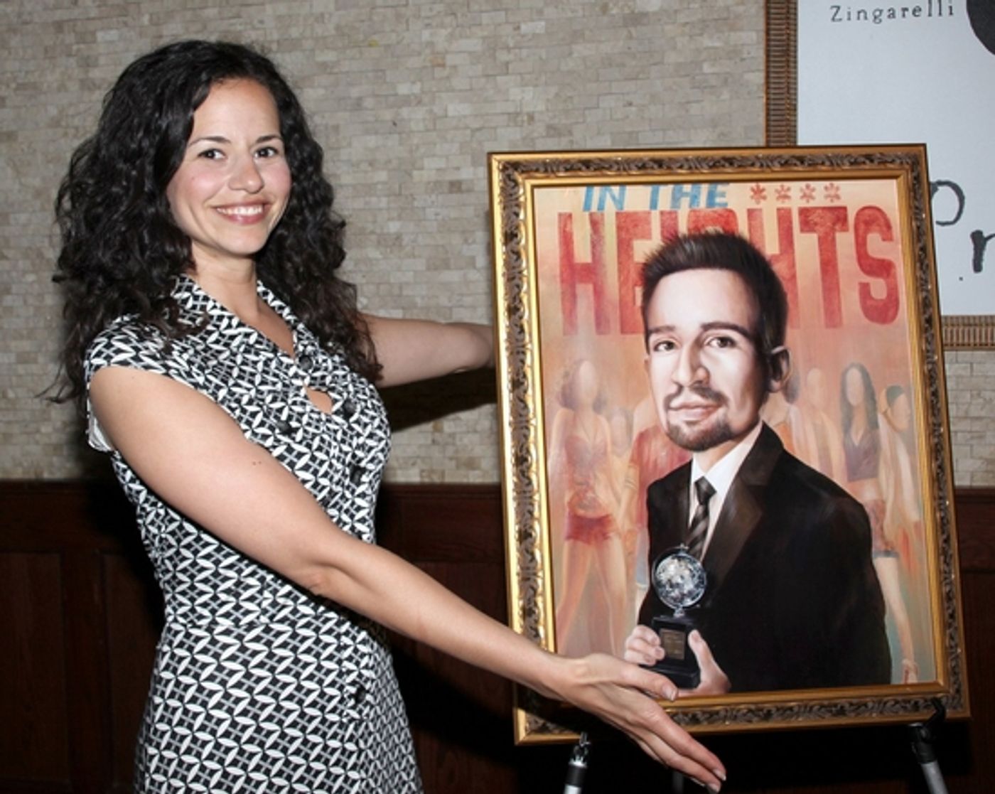 Photo Coverage: Lin-Manuel Miranda Portrait Unveiled At Tony's DiNapoli  Image