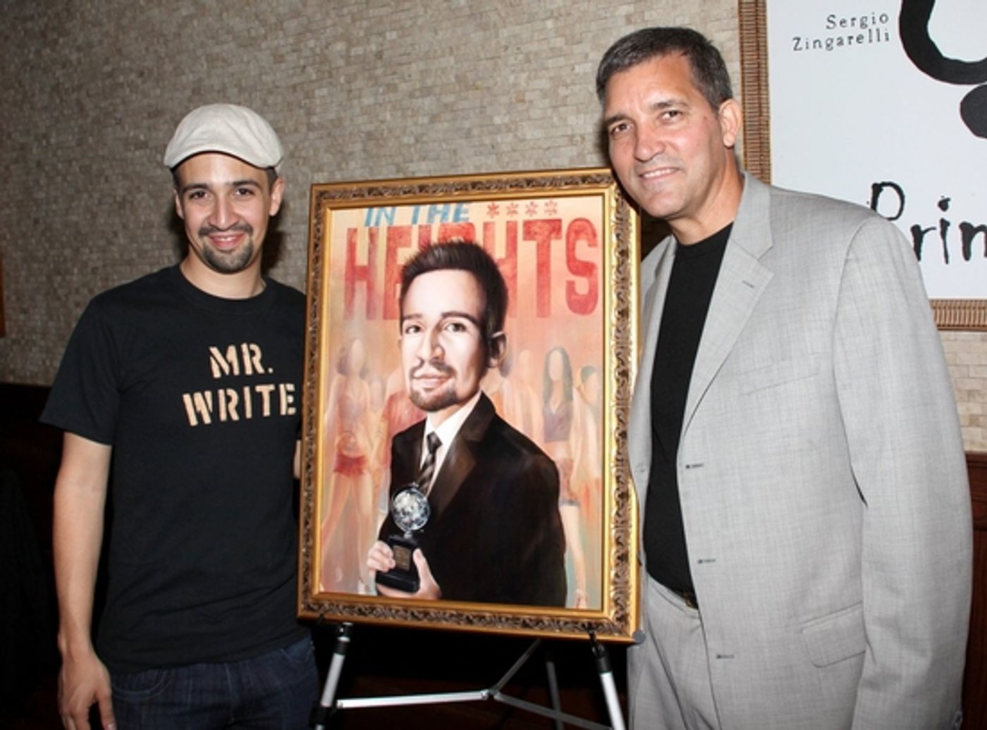 Photo Coverage: Lin-Manuel Miranda Portrait Unveiled At Tony's DiNapoli Photo Coverage: Lin-Manuel Miranda Portrait Unveiled At Tony's DiNapoli Image
