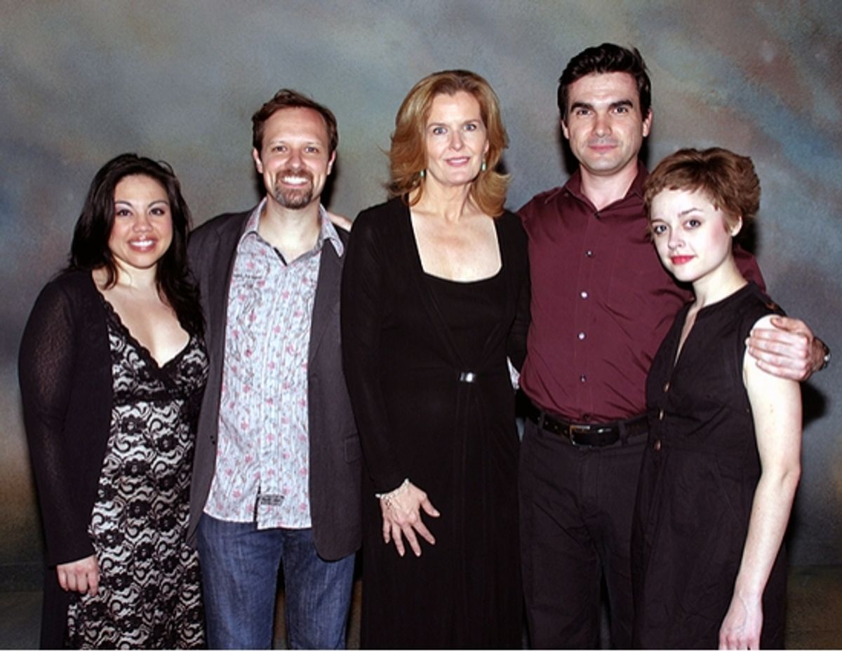 Maria-Christina Oliveras, Jim Stanek, Jordan Baker, Dan Domingues and Lauren Ashley Carter at 