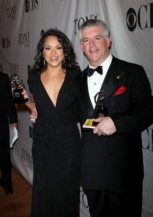 Karen Olivo and Gregory Jbara @ BroadwayWorld Karen Olivo and Gregory Jbara Photo