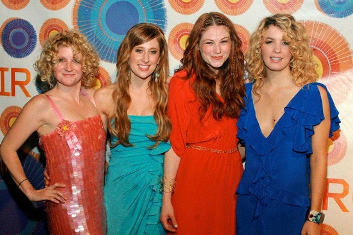 Megan Lawrence, Caissie Levy, Allison Case and Kacie Sheik at 