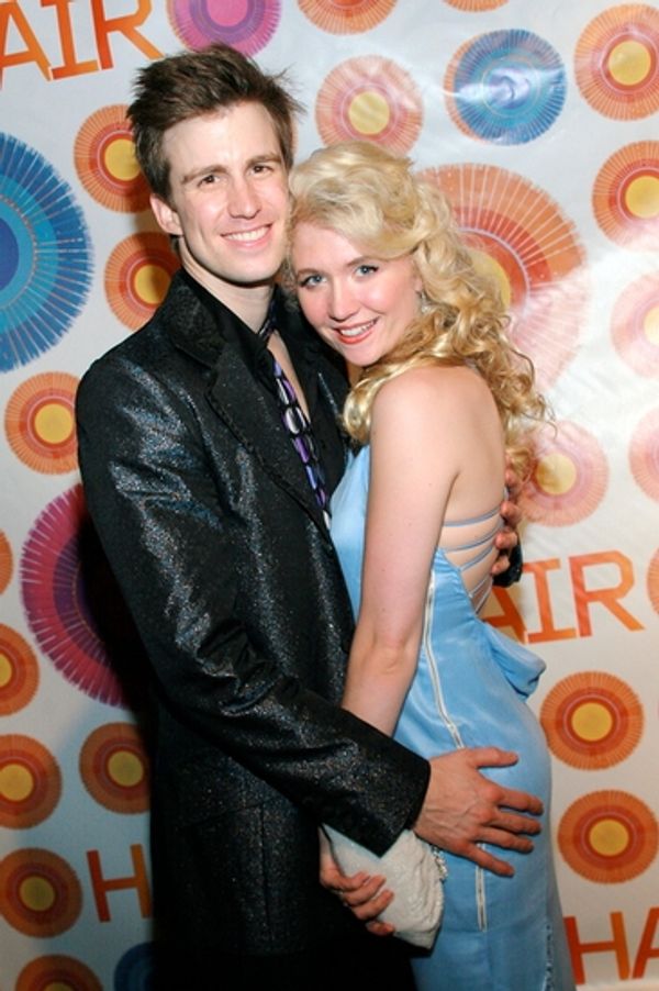 Gavin Creel and Scarlet Strallen Photo
