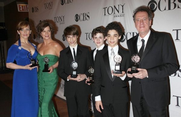 Alice Ripley, Marcia Gay Harden, David Alvarez, Kiril Kulish, Trent Kowalik and Geoff Photo