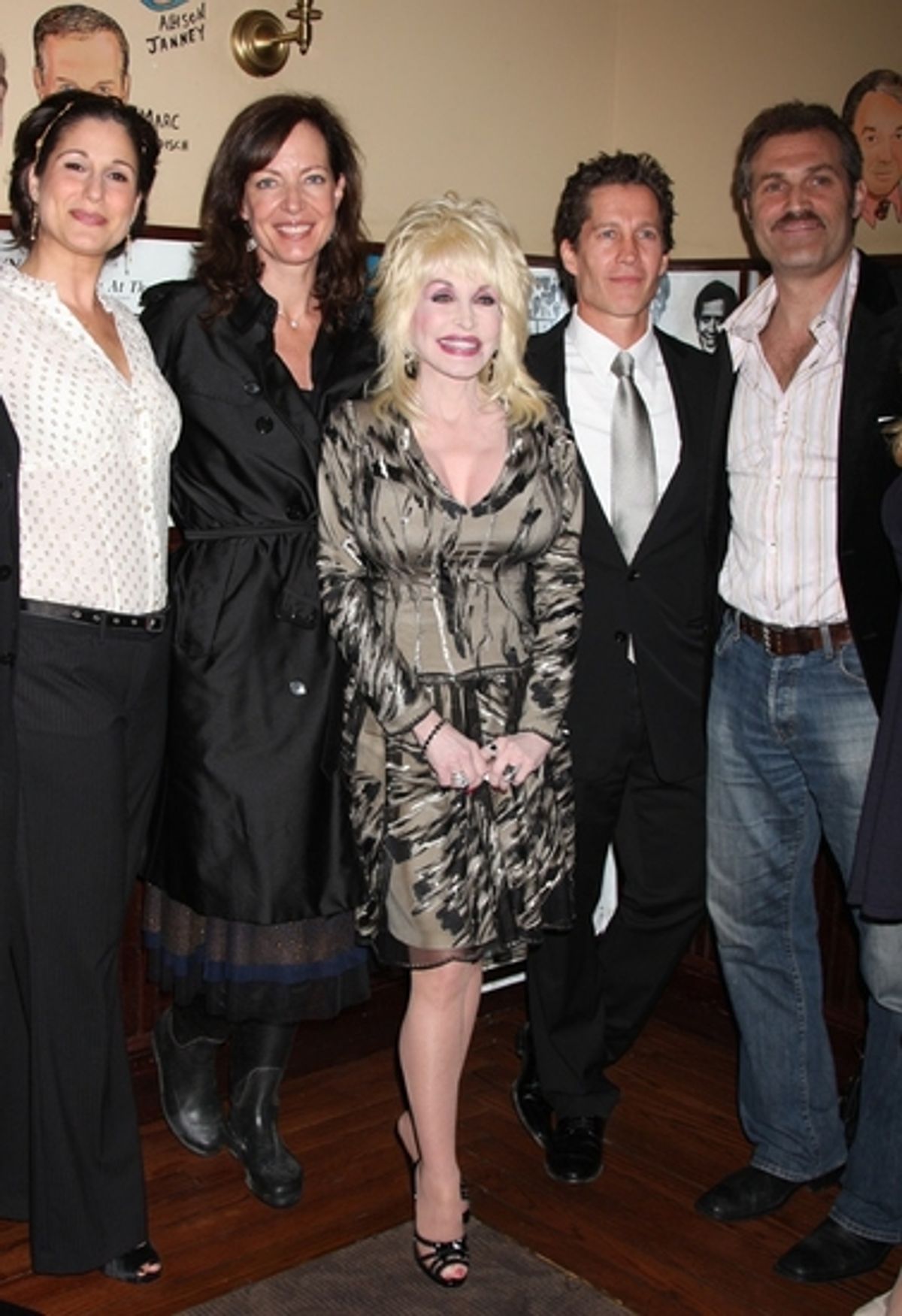 Stephanie J. Block, Allison Janney, Dolly Parton, Bruce Bozzi, Jr. and Marc Kudisch at 