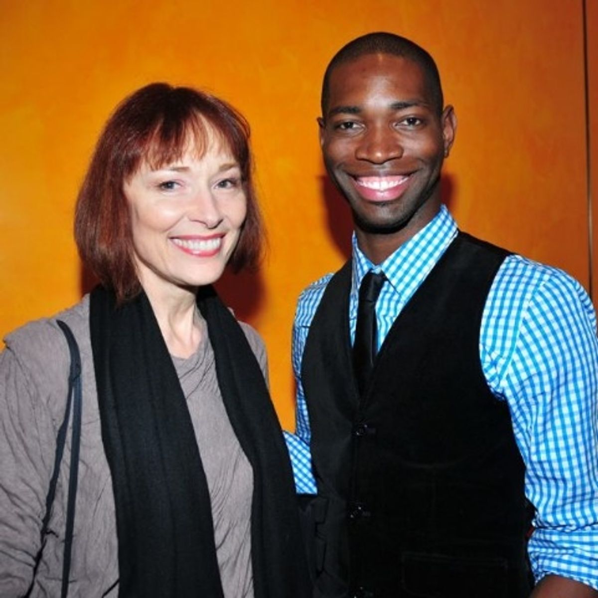 Karen Akers and Tarell Alvin McCraney at Tarell Alvin McCraney Honored With The New York Times Outstanding Playwright Award
