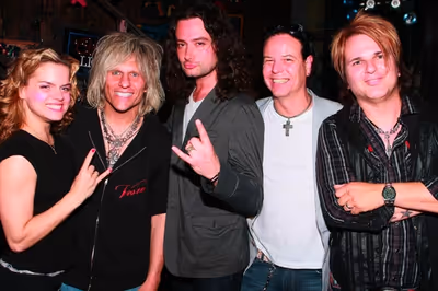 Amy Spanger, C.C. Deville, Constantine Maroulis, Bobby Dall and Rikki Rockett Photo
