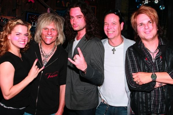 Amy Spanger, C.C. Deville, Constantine Maroulis, Bobby Dall and Rikki Rockett Photo