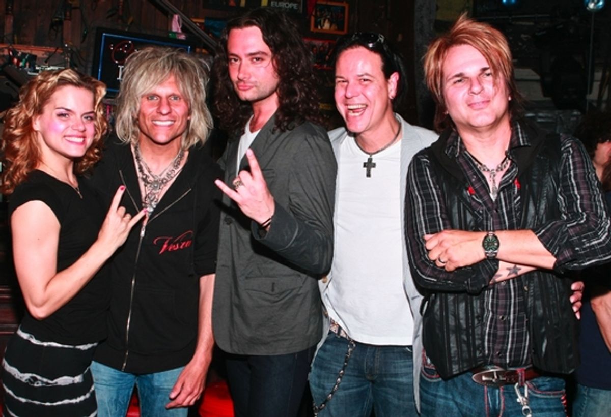 Amy Spanger, C.C. Deville, Constantine Maroulis, Bobby Dall and Rikki Rockett at 