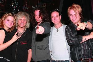 Amy Spanger, C.C. Deville, Constantine Maroulis, Bobby Dall and Rikki Rockett Photo