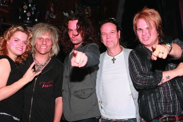 Amy Spanger, C.C. Deville, Constantine Maroulis, Bobby Dall and Rikki Rockett Photo