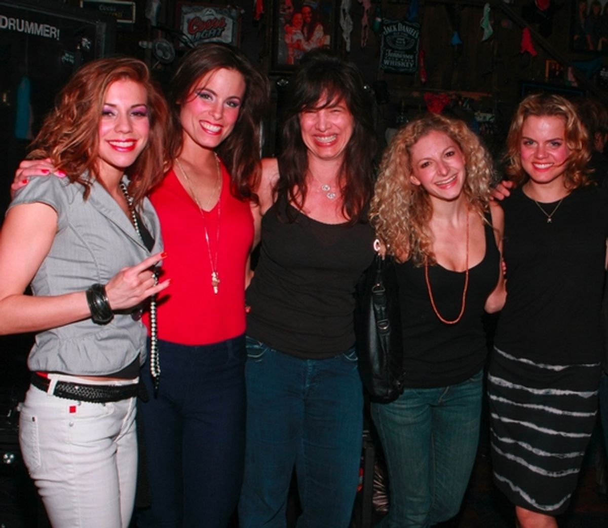 Angel Reed, Katherine Tokarz, Hilary Weaver, Lauren Molina and Amy Spanger at 