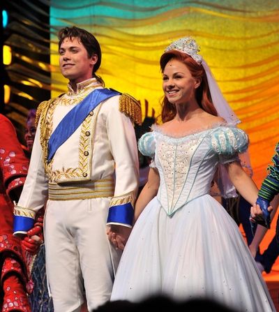 Drew Seeley and Chelsea Morgan Stock Photo