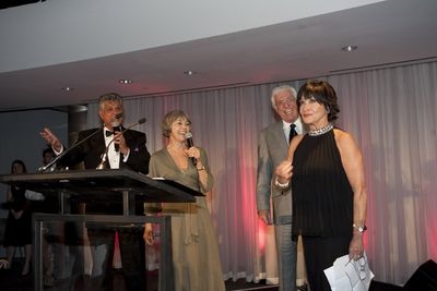 Chita is serenaded by original Bye Bye Birdie cast members Dick Gautier, Susan Watson Photo