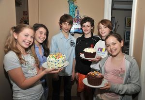 Tony winning Billy Elliot stars Kiril Kulish and Trent Kowalik with members of the BK Photo