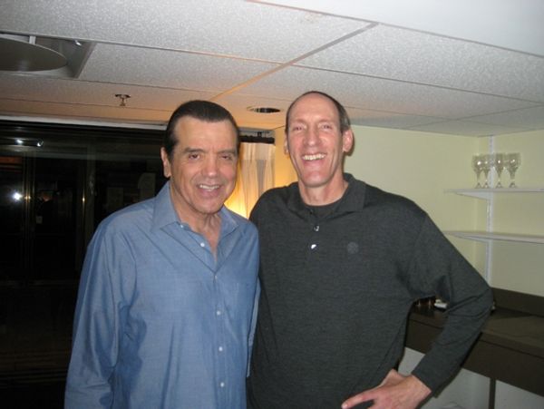 Mr. Palminteri and PBS show host Aaron Harbor Photo