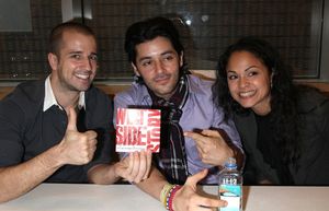 Curtis Holbrook, George Akram and Karen Olivo Photo