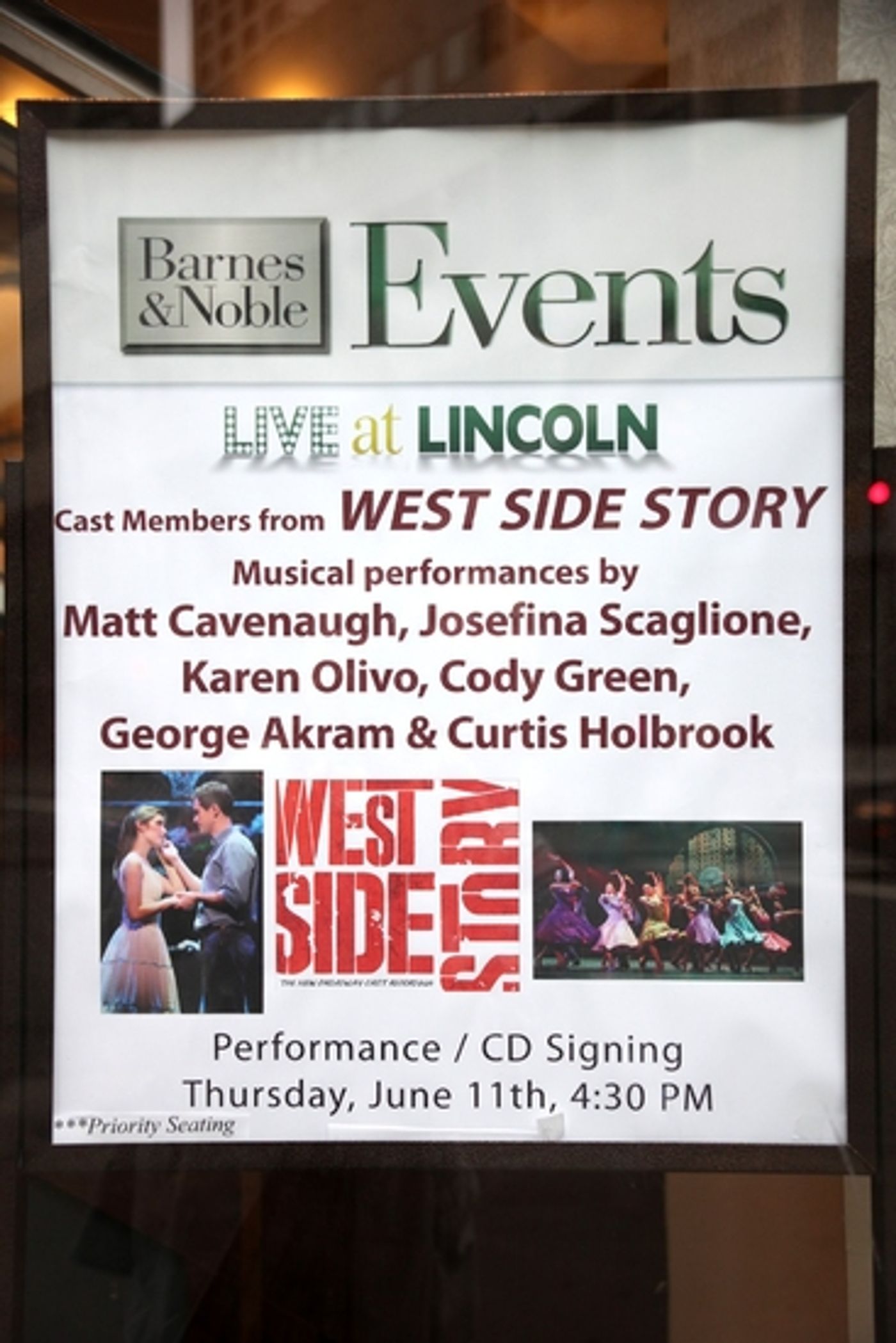 Photo Coverage: The Cast Of WEST SIDE STORY Celebrates CD Release At Barnes And Noble Lincoln Triangle Photo Coverage: The Cast Of WEST SIDE STORY Celebrates CD Release At Barnes And Noble Lincoln Triangle Image