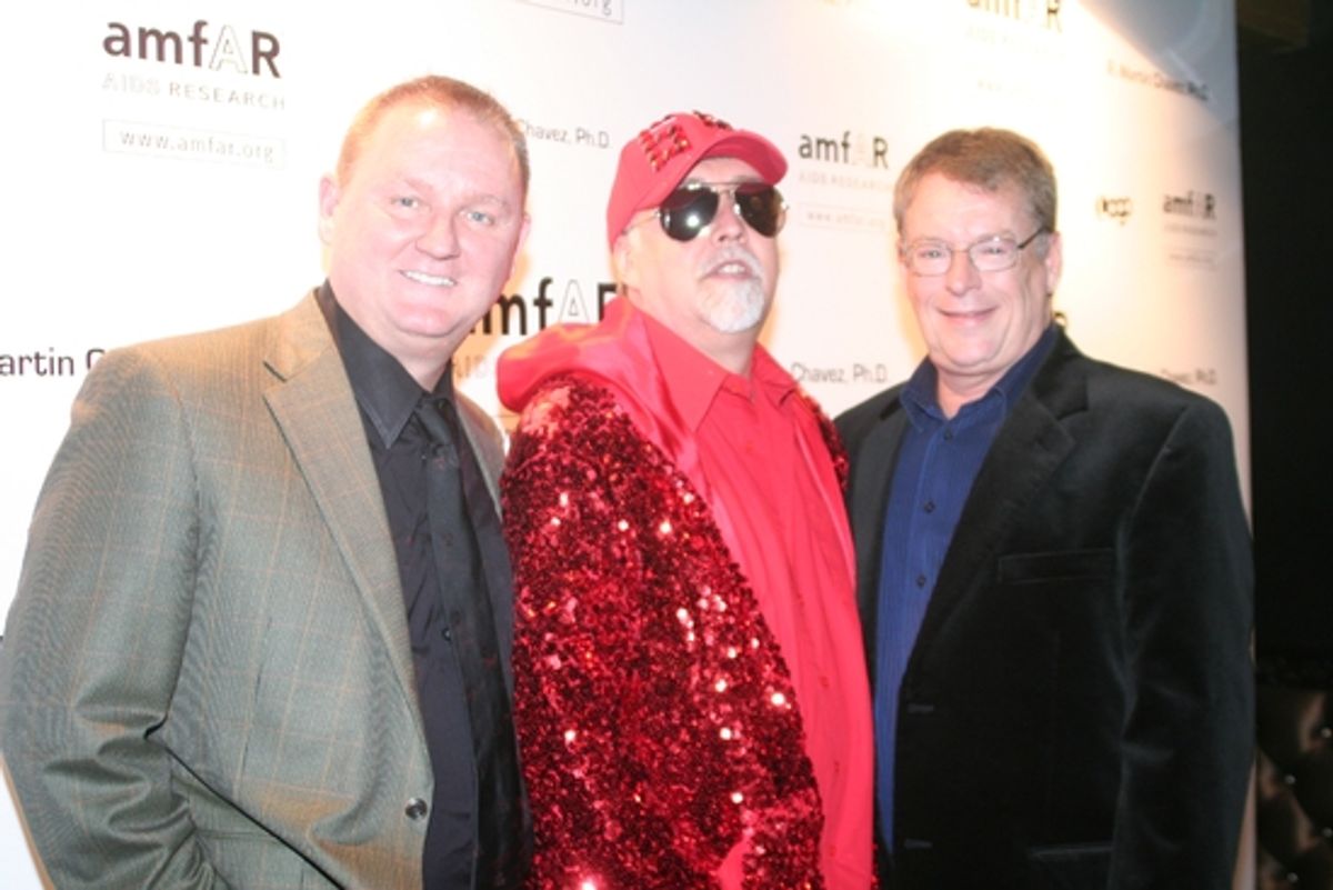 Kevin Frost, Gilbert Barker and Cleve Jones at 