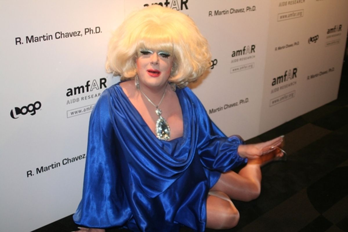 Lady Bunny at amfAR's 10th Annual Honoring with Pride Gala