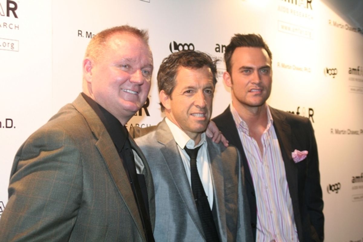 Kevin Frost, Kenneth Cole and Cheyenne Jackson at 