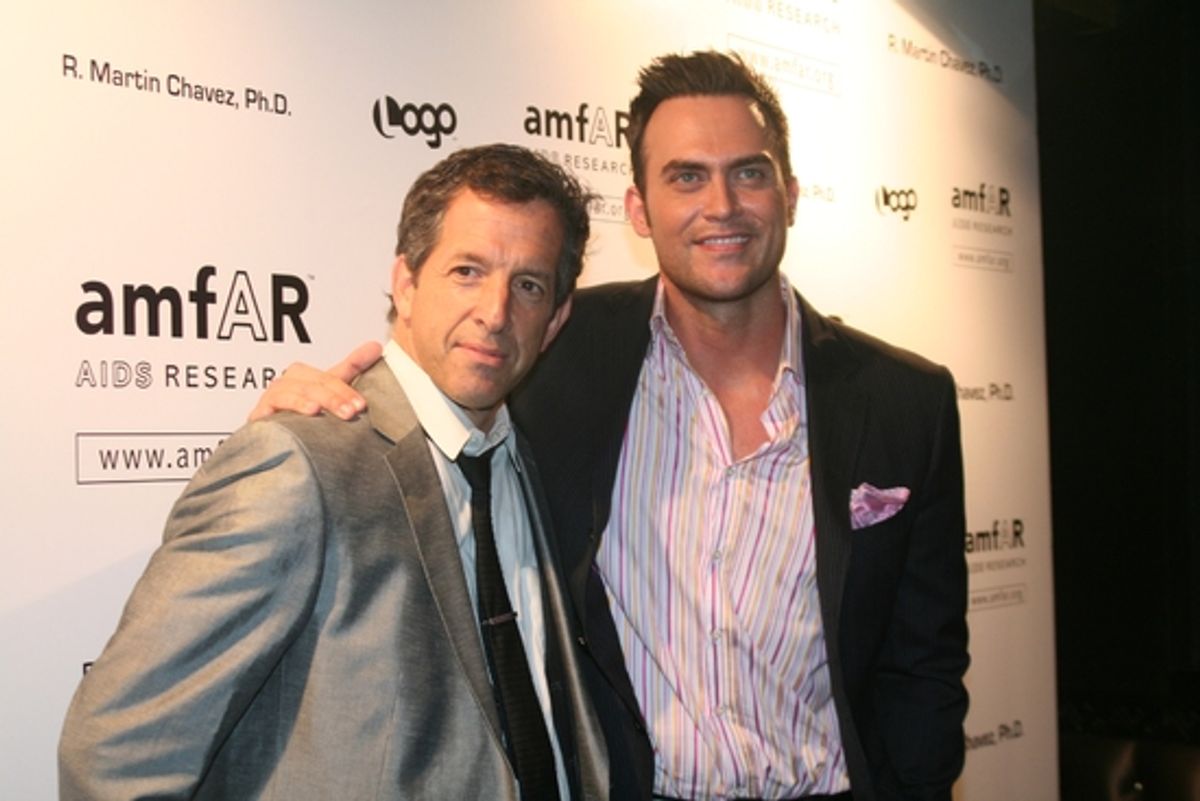 Kenneth Cole and Cheyenne Jackson at amfAR's 10th Annual Honoring with Pride Gala