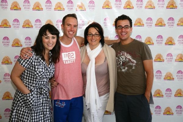 Eden Espinosa, Paul Canaan, Annette Tanner of Broadway Dreams Foundation and Carlos E Photo