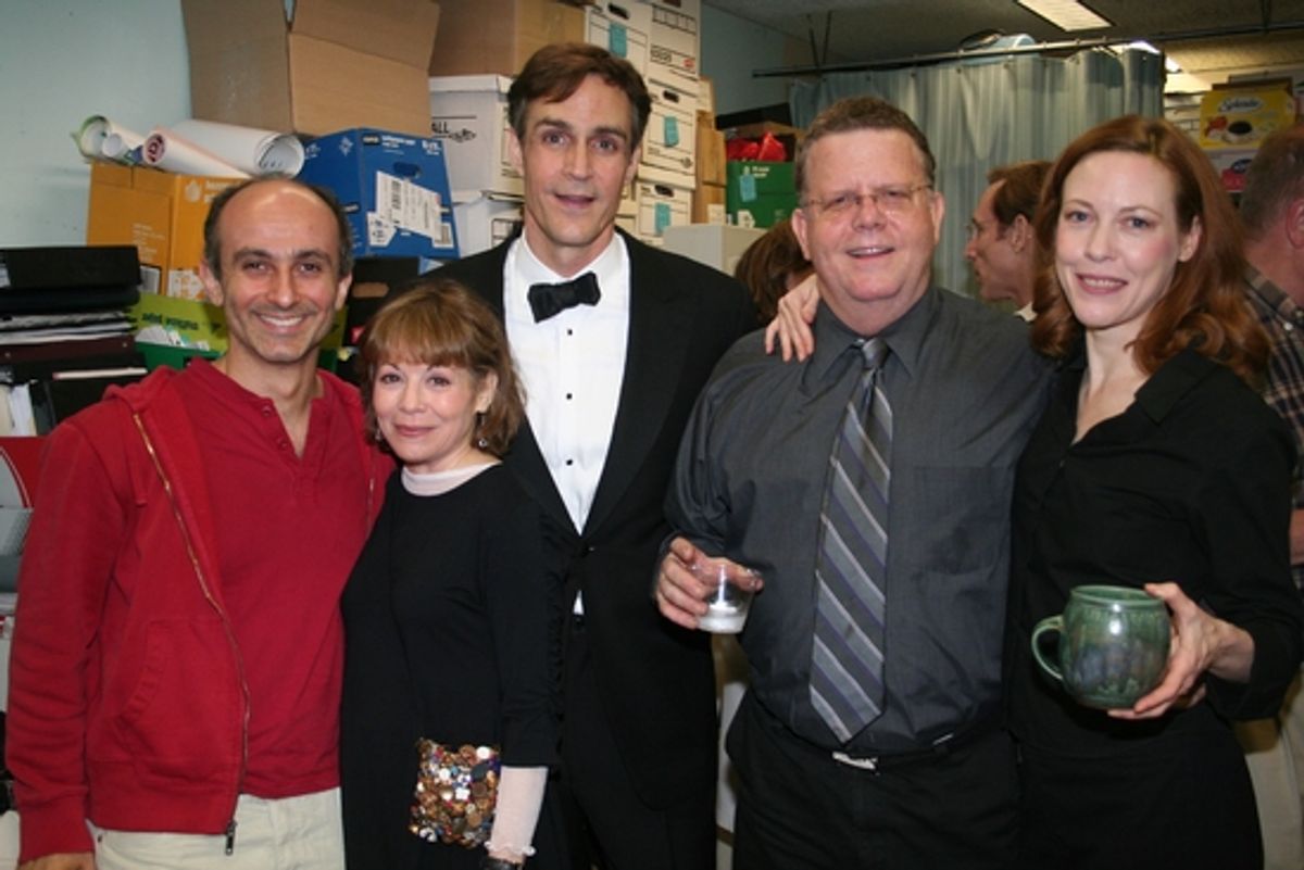 Stephen DeRosa, Alice Playten, Howard McGillin, James Morgan (Producing Artistic Director) and Veanne Cox at 