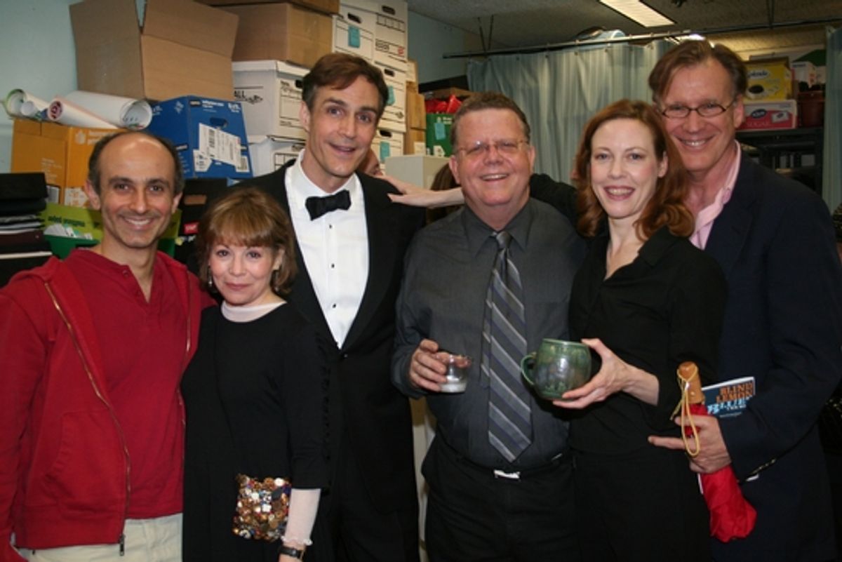 Stephen DeRosa, Alice Playten, Howard McGillin, James Morgan, Veanne Cox and Warner Shook at The York Theater Company's HIGH SPIRITS