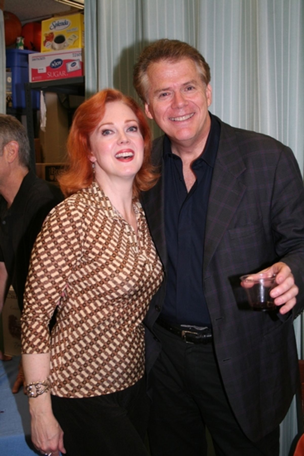 Beth Glover and Daren Kelly at The York Theater Company's HIGH SPIRITS