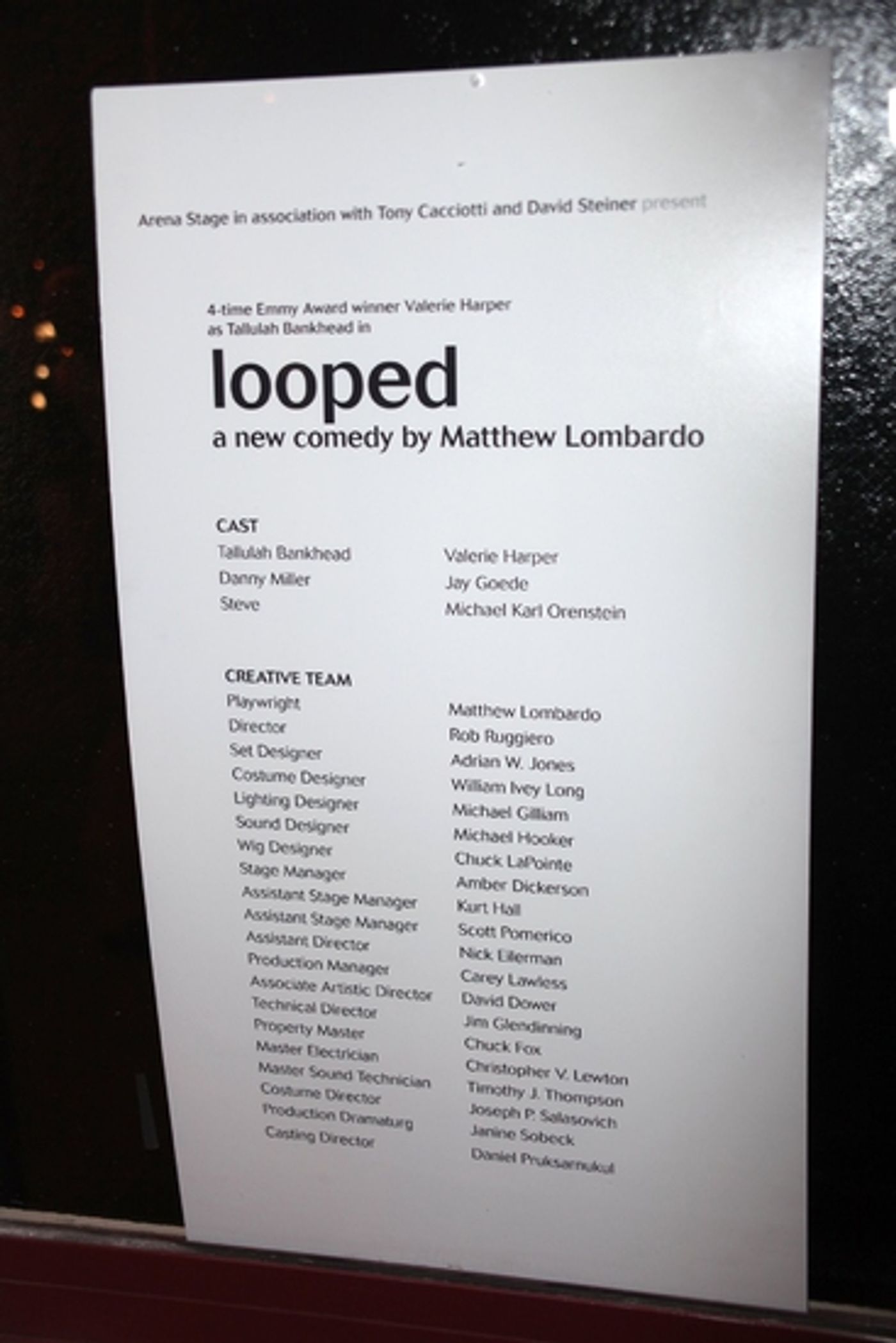 Photo Exclusive: 'LOOPED' At Arena Stage - Curtain Call  Image