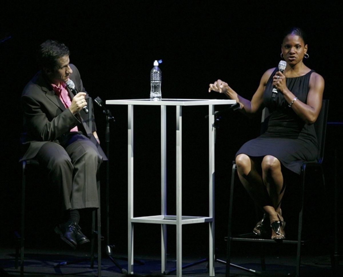 Seth Rudetsky and Audra McDonald at The Actors Fund's 'NOTHING LIKE A DAME' Benefit Concert At The New World Stages