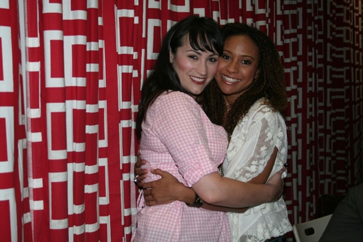 Eden Espinosa and Tracie Thoms at 