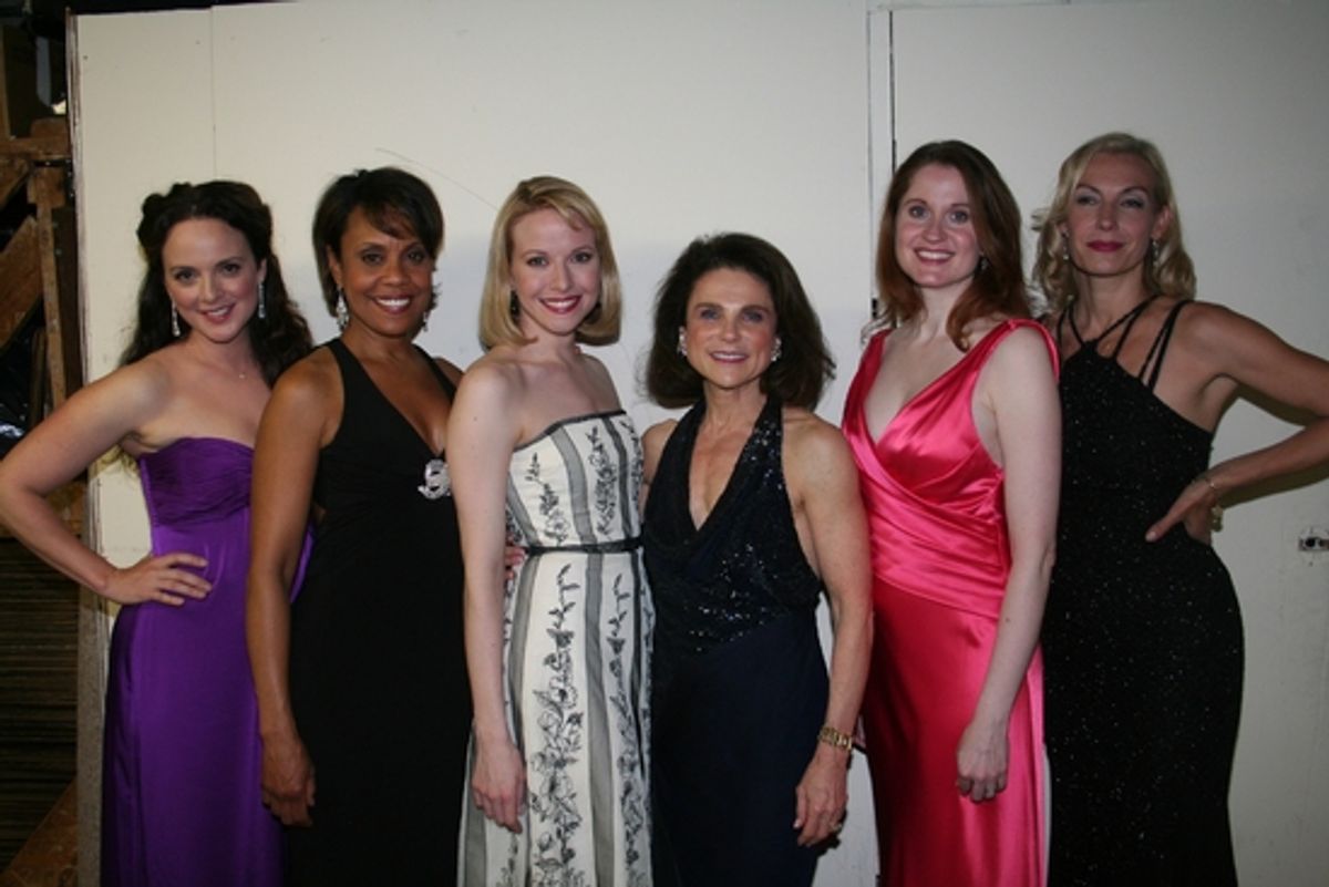 Melissa Errico, Cheryl Freeman, Meredith Patterson, Scott Siegel, Tovah Feldshuh, Christiane Noll and Ute Lemper at 