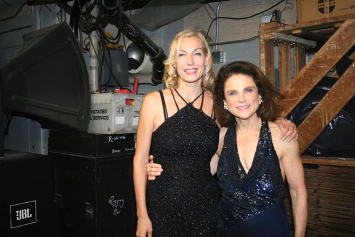 Ute Lemper and Tovah Feldshuh at 'Broadway Musicals of 1970' At Town Hall